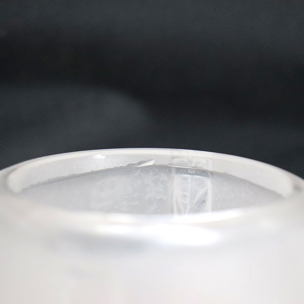 French Lalique Art Deco Frosted Crystal Bud Vase