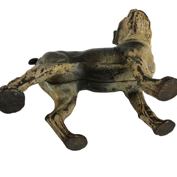 American Hubley or National Foundry Painted Cast Iron Boston Terrier Dog Doorstop