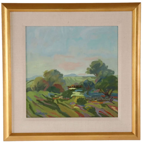 FRANCES GOTTLIEB Oil on Board Painting, Colorado Landscape