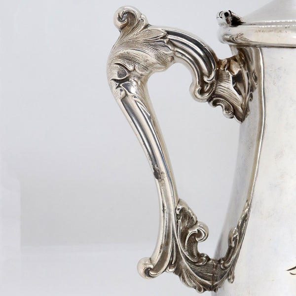 American Victorian Forbes Engraved Silverplate Water Pitcher