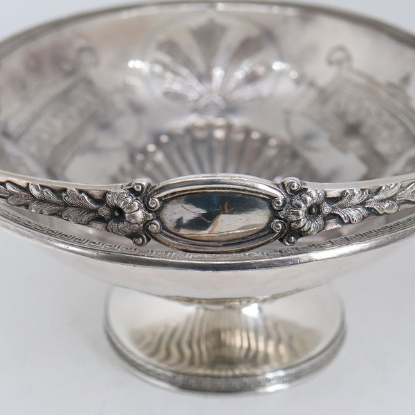 American Victorian Middleton Plate Co. Silverplate Bread/Fruit Footed Bride's Basket