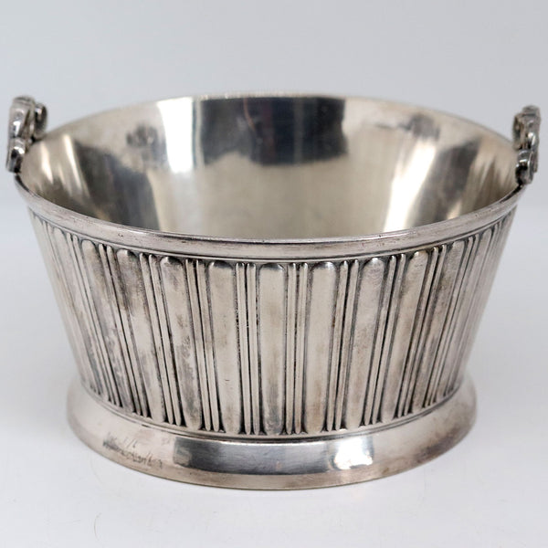 Large American Victorian Rogers, Smith & Co. Silverplate Two-Piece Butter Tub