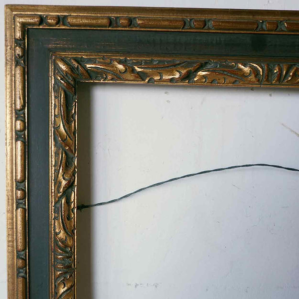 Parcel Gilt and Black Molded Mirror/Painting Wall Frame