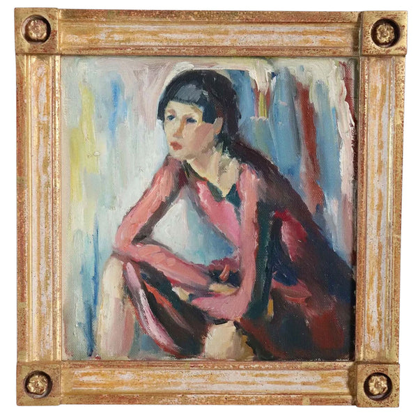 REIDAR BJORN WIVESTAD Oil on Canvas on Artist's Board Painting, Portrait of a Lady