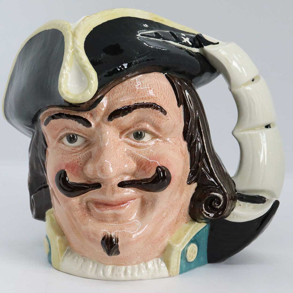 Large Vintage English Royal Doulton Porcelain Captain Henry Morgan D6467 Character Jug