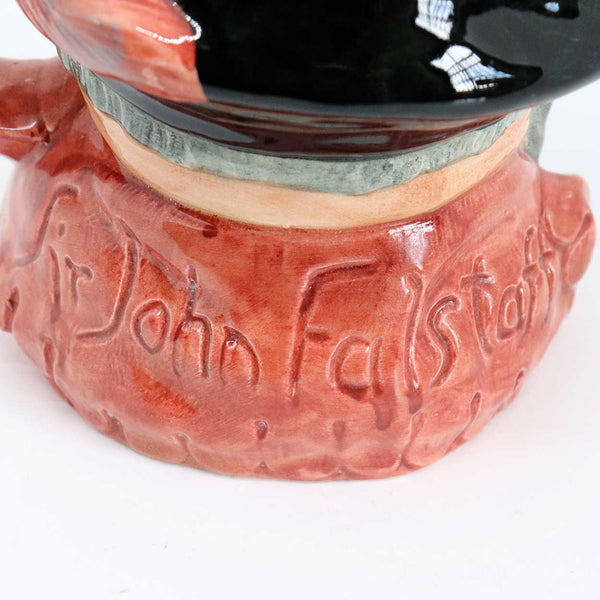 Large Vintage English Royal Doulton Porcelain Sir John Falstaff D6287 Character Jug