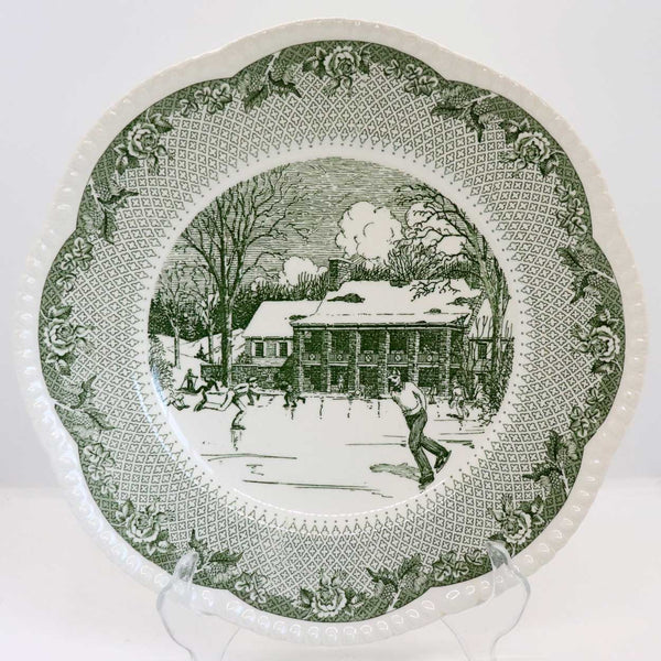 Vintage Set of Five English Wedgwood Cauldon Lace Dartmouth College Plates