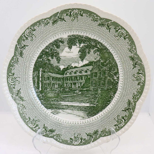 Vintage Set of Five English Wedgwood Cauldon Lace Dartmouth College Plates