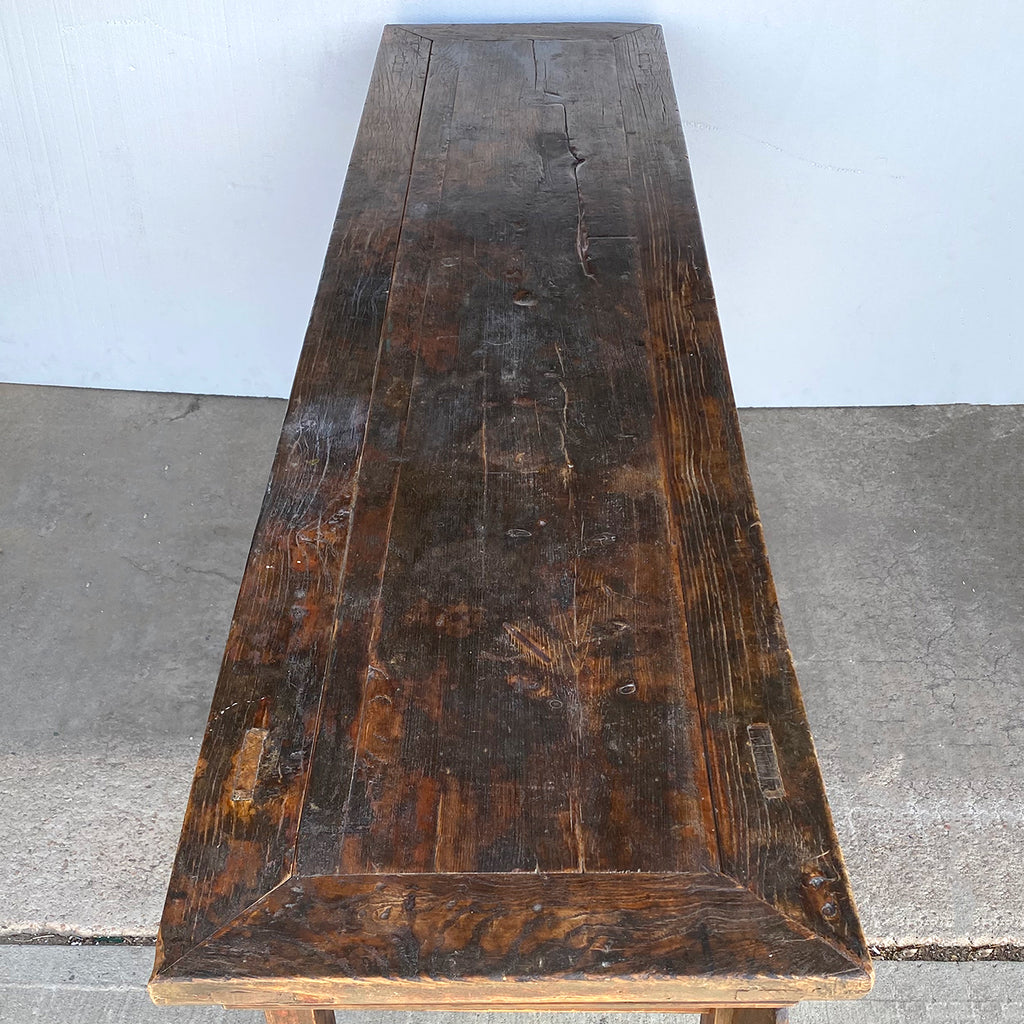 Long Chinese Qing Pine Console Hall Table