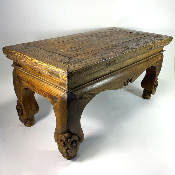 Small Chinese Qing Elm Kang Low Table / Platform