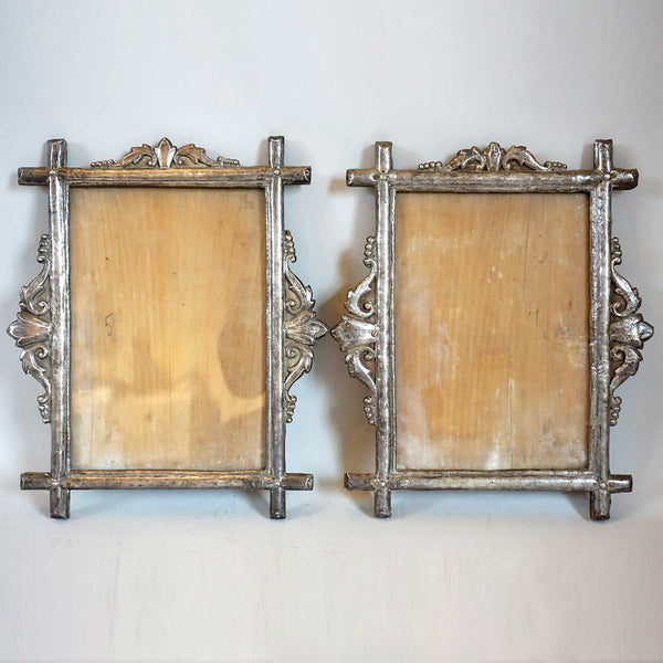 Rare Pair of Indo-Portuguese Silver Repousse Frames