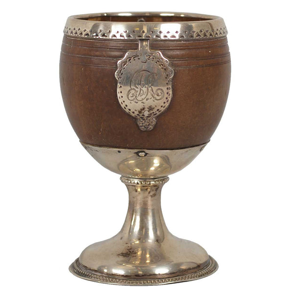 English John Mitchison George III Sterling Silver Mounted Coconut Cup
