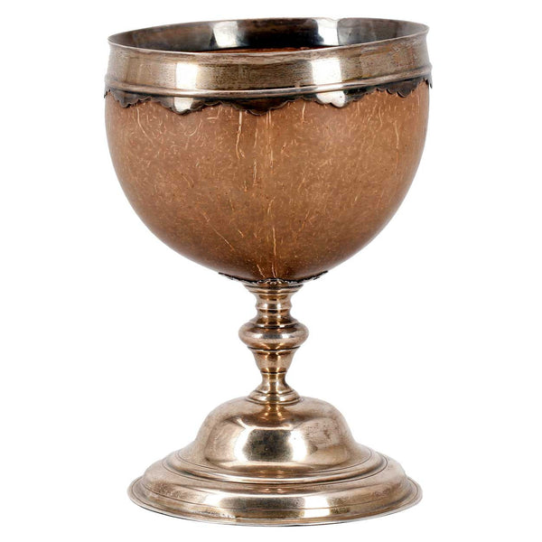 English George III Thomas Harper II Sterling Silver Mounted Coconut Goblet