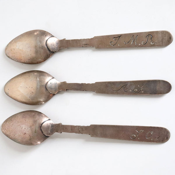Set of Three South American Spanish Colonial Silver Spoons