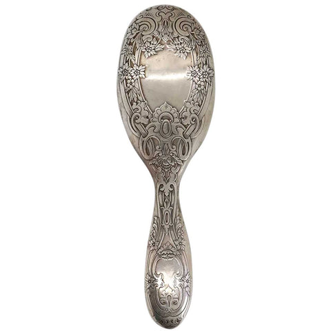 American Victorian Gorham Chased Sterling Silver Vanity Hairbrush