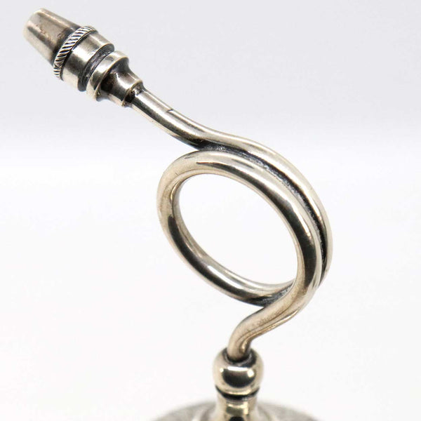 American Sterling Silver, Cut and Pressed Glass Perfume Atomizer Bottle