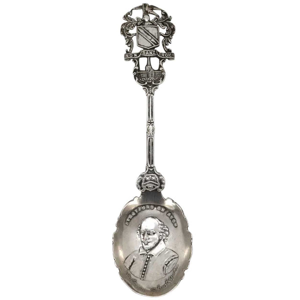 English G & C Sterling Silver William Shakespeare Souvenir Spoon