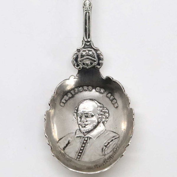 English G & C Sterling Silver William Shakespeare Souvenir Spoon