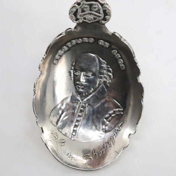 English G & C Sterling Silver William Shakespeare Souvenir Spoon