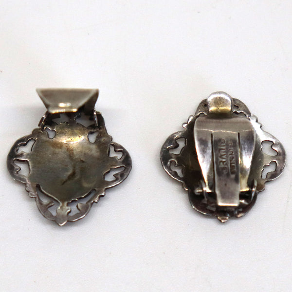 Collection of Vintage Thai/Siam Silver Nielloware Jewelry (7 pieces)