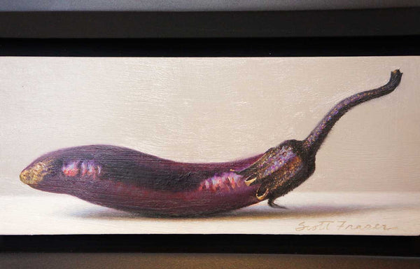SCOTT FRASER Painting, Still Life of an Eggplant