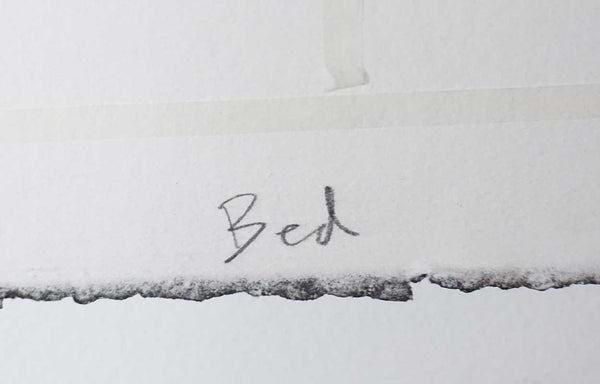 HOLLY GENEVIEVE KOZLOWSKI Photocollograph on Paper, Dissolving Bed II, 1/3