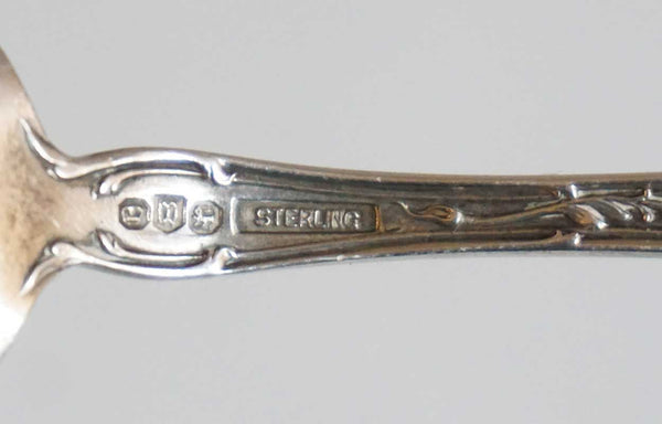 10 American, English and Canadian Sterling Silver and 2 Silverplate Souvenir Spoons
