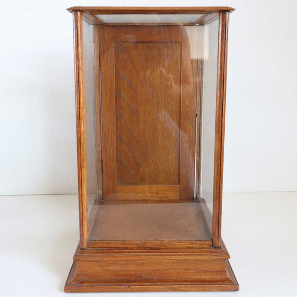 Small American Oak and Glass Table-Top Display Case