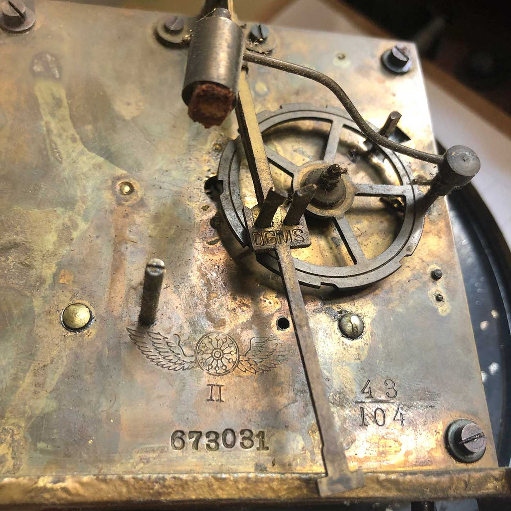 German Schlenker Kienzle Walnut Open Wag Wall Bracket Clock