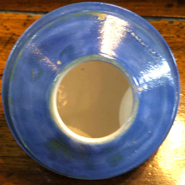 English Moorcroft Salt Glaze Pottery Honesty Pattern Tobacco Humidor