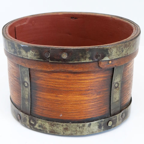 Small American Wooden Dry Measure Grain Bucket