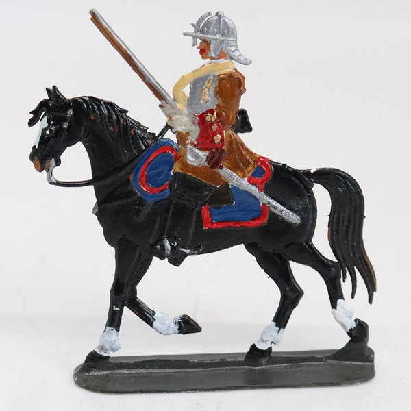Vintage German Painted Lead Soldier on Horseback Miniature Toy Figure
