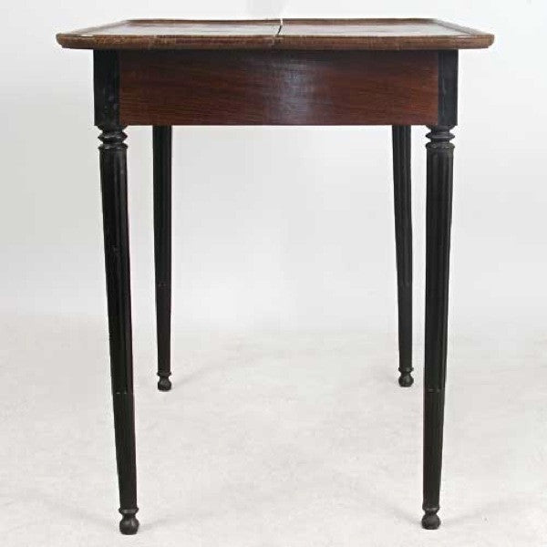 French Colonial Kerala Ebony and Rosewood Rectangular Side Table