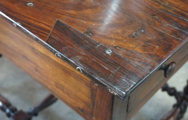 Indo-Portuguese Rosewood Rectangular Center / End Table