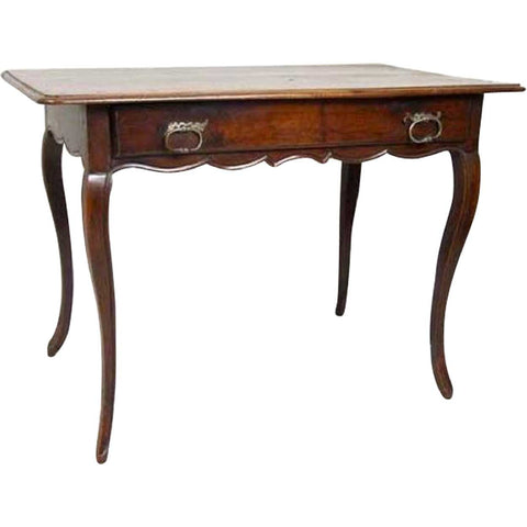 French Louis XV Period Walnut Rectangular Tea Table