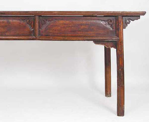 Chinese Shanxi Province Cypress and Pine Drawing Table