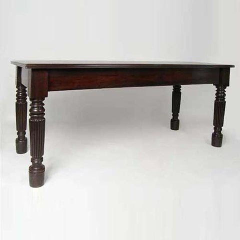 Large Anglo Indian Rosewood Rectangular Dining Table
