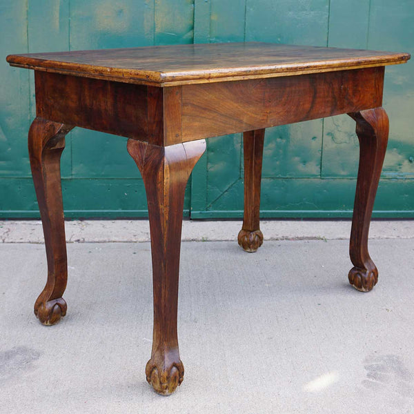 Small Indo-Portuguese Teak Two-Drawer Writing Table Desk