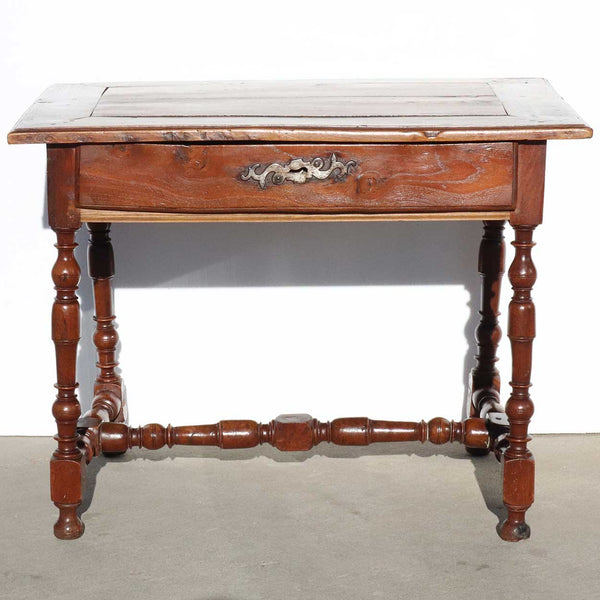 French Provincial Louis XIV Elmwood Side Table