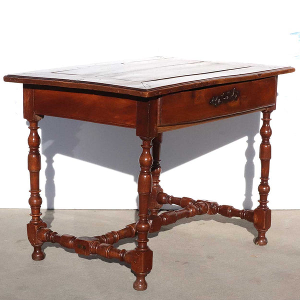 French Provincial Louis XIV Elmwood Side Table