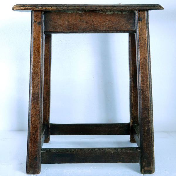 English Walnut Side Table / Joint Stool