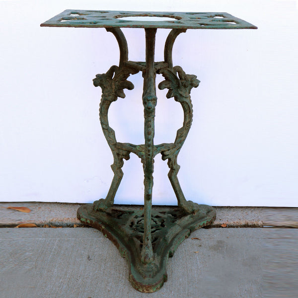 Italian Renaissance Revival Painted Cast Iron Garden Table Base