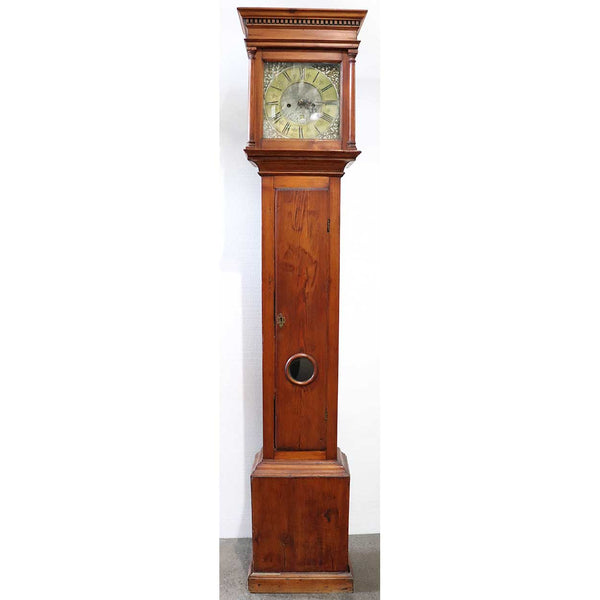 English George II Henry Wattson Blackburn Pine Tall Case Clock