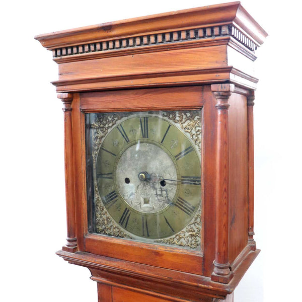 English George II Henry Wattson Blackburn Pine Tall Case Clock