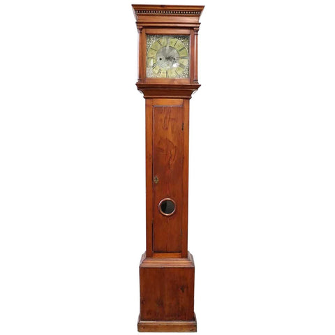 English George II Henry Wattson Blackburn Pine Tall Case Clock