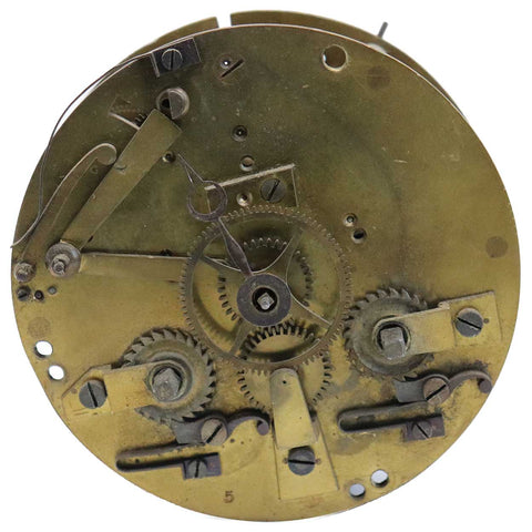French Cailly Brass Mantel Clock Movement