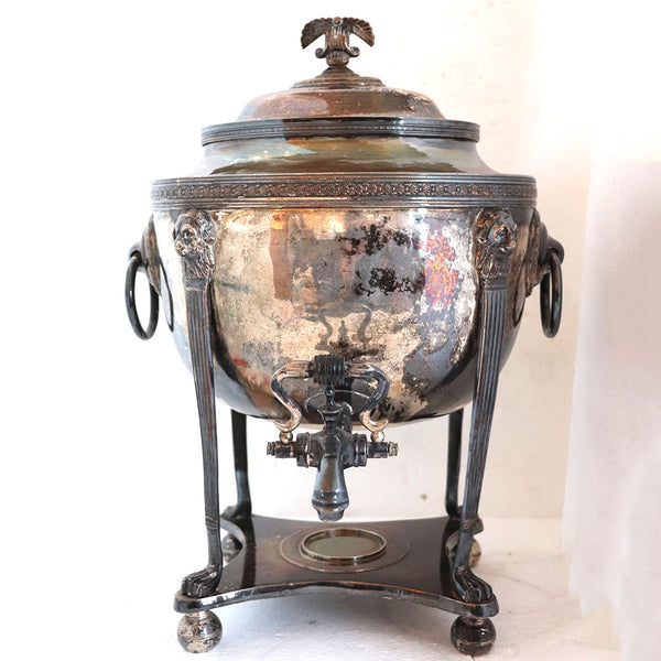 English Regency Sheffield Silverplate Tea Urn / Samovar