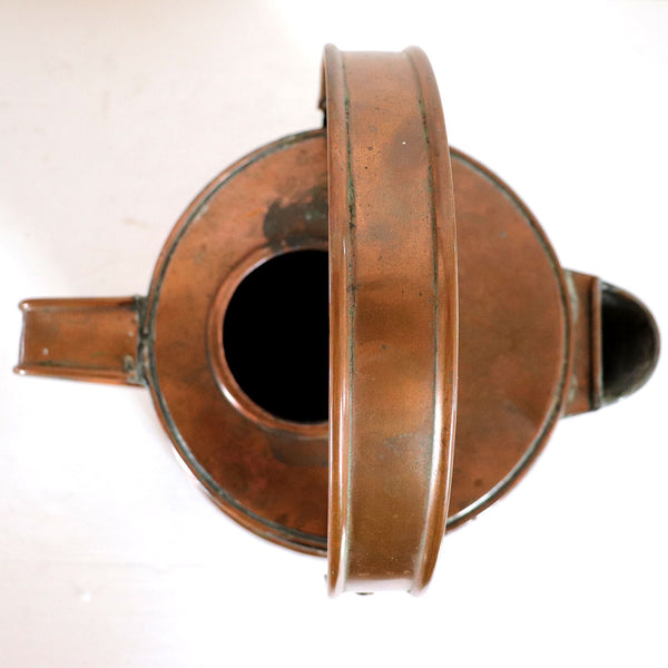 English Victorian Copper Hot Water Kettle / Garden Watering Can