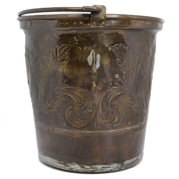 French Renaissance Revival Patinated Brass Bucket