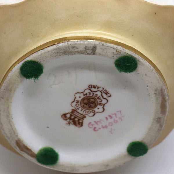 English Royal Doulton George White Hand Painted Porcelain Vase